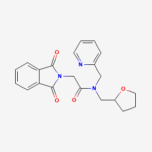 2-(1,3-dioxo-1,3-dihydro-2H-isoindol-2-yl)-N-(pyridin-2-ylmethyl)-N-(tetrahydrofuran-2-ylmethyl)acetamide