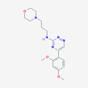 5-(2,4-dimethoxyphenyl)-N-[3-(4-morpholinyl)propyl]-1,2,4-triazin-3-amine