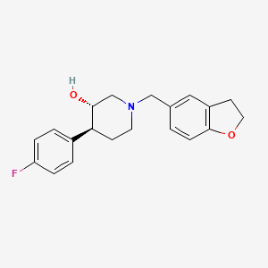 (3S*,4S*)-1-(2,3-dihydro-1-benzofuran-5-ylmethyl)-4-(4-fluorophenyl)piperidin-3-ol