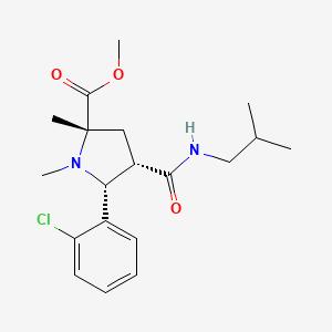 molecular formula C19H27ClN2O3 B4247242 methyl (2S,4S,5R)-5-(2-chlorophenyl)-1,2-dimethyl-4-(2-methylpropylcarbamoyl)pyrrolidine-2-carboxylate 