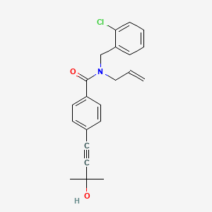 N-allyl-N-(2-chlorobenzyl)-4-(3-hydroxy-3-methylbut-1-yn-1-yl)benzamide