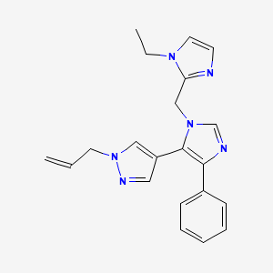 1-allyl-4-{1-[(1-ethyl-1H-imidazol-2-yl)methyl]-4-phenyl-1H-imidazol-5-yl}-1H-pyrazole