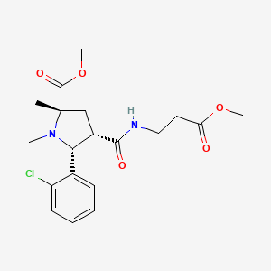 methyl (2S,4S,5R)-5-(2-chlorophenyl)-4-[(3-methoxy-3-oxopropyl)carbamoyl]-1,2-dimethylpyrrolidine-2-carboxylate