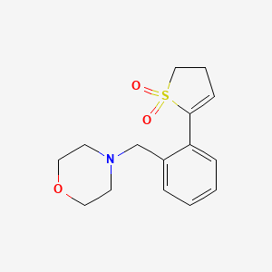 molecular formula C15H19NO3S B4247318 4-[2-(1,1-dioxido-4,5-dihydro-2-thienyl)benzyl]morpholine 