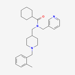 N-{[1-(2-methylbenzyl)-4-piperidinyl]methyl}-N-(3-pyridinylmethyl)cyclohexanecarboxamide