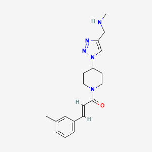 N-methyl-1-(1-{1-[(2E)-3-(3-methylphenyl)-2-propenoyl]-4-piperidinyl}-1H-1,2,3-triazol-4-yl)methanamine