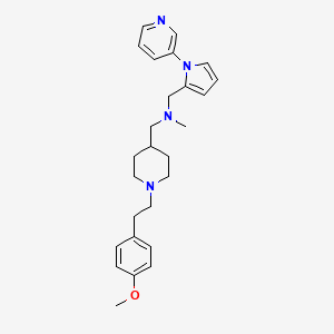 molecular formula C26H34N4O B4247597 ({1-[2-(4-methoxyphenyl)ethyl]-4-piperidinyl}methyl)methyl{[1-(3-pyridinyl)-1H-pyrrol-2-yl]methyl}amine 