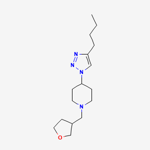 molecular formula C16H28N4O B4247607 4-(4-butyl-1H-1,2,3-triazol-1-yl)-1-(tetrahydrofuran-3-ylmethyl)piperidine 