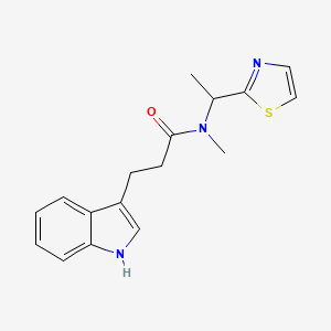 3-(1H-indol-3-yl)-N-methyl-N-[1-(1,3-thiazol-2-yl)ethyl]propanamide