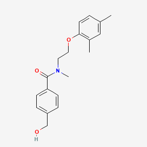 N-[2-(2,4-dimethylphenoxy)ethyl]-4-(hydroxymethyl)-N-methylbenzamide