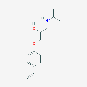 molecular formula C14H21NO2 B042477 1-(4-乙烯基苯氧基)-3-(丙-2-基氨基)丙-2-醇 CAS No. 933468-54-3