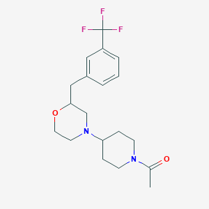 4-(1-acetyl-4-piperidinyl)-2-[3-(trifluoromethyl)benzyl]morpholine