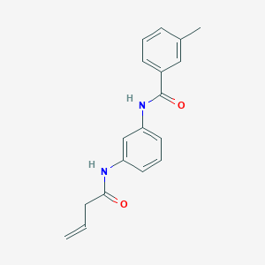 molecular formula C18H18N2O2 B4247813 N-[3-(but-3-enoylamino)phenyl]-3-methylbenzamide 