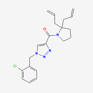 1-(2-chlorobenzyl)-4-[(2,2-diallyl-1-pyrrolidinyl)carbonyl]-1H-1,2,3-triazole