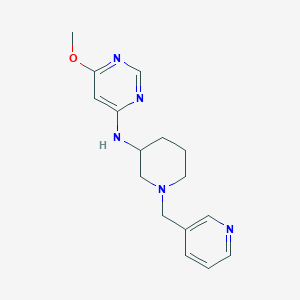 molecular formula C16H21N5O B4247855 6-methoxy-N-[1-(pyridin-3-ylmethyl)piperidin-3-yl]pyrimidin-4-amine 