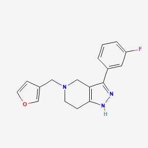 3-(3-fluorophenyl)-5-(3-furylmethyl)-4,5,6,7-tetrahydro-1H-pyrazolo[4,3-c]pyridine