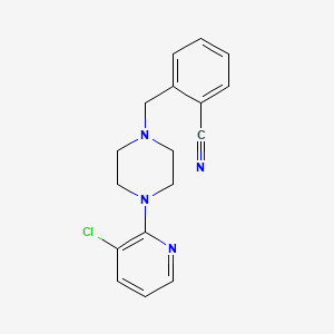 2-{[4-(3-chloropyridin-2-yl)piperazin-1-yl]methyl}benzonitrile