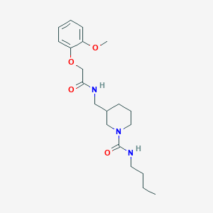 molecular formula C20H31N3O4 B4247925 N-butyl-3-({[(2-methoxyphenoxy)acetyl]amino}methyl)-1-piperidinecarboxamide 