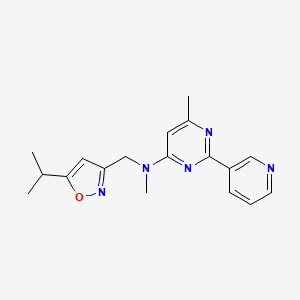 N-[(5-isopropylisoxazol-3-yl)methyl]-N,6-dimethyl-2-pyridin-3-ylpyrimidin-4-amine