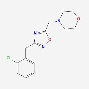 4-{[3-(2-chlorobenzyl)-1,2,4-oxadiazol-5-yl]methyl}morpholine