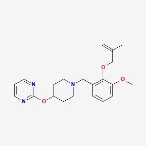 2-[(1-{3-methoxy-2-[(2-methylprop-2-en-1-yl)oxy]benzyl}piperidin-4-yl)oxy]pyrimidine