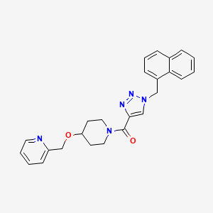 2-{[(1-{[1-(1-naphthylmethyl)-1H-1,2,3-triazol-4-yl]carbonyl}-4-piperidinyl)oxy]methyl}pyridine