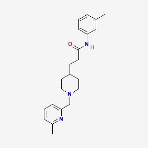 N-(3-methylphenyl)-3-{1-[(6-methyl-2-pyridinyl)methyl]-4-piperidinyl}propanamide