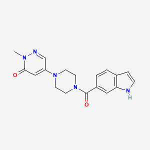 5-[4-(1H-indol-6-ylcarbonyl)-1-piperazinyl]-2-methyl-3(2H)-pyridazinone