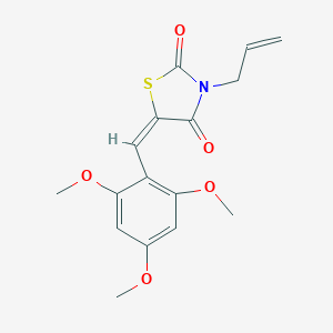 molecular formula C16H17NO5S B424806 (5E)-3-(prop-2-en-1-yl)-5-(2,4,6-trimethoxybenzylidene)-1,3-thiazolidine-2,4-dione 
