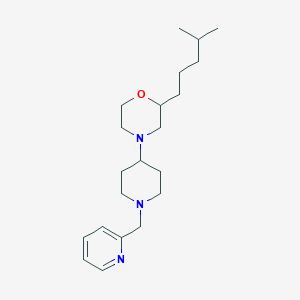 2-(4-methylpentyl)-4-[1-(pyridin-2-ylmethyl)piperidin-4-yl]morpholine