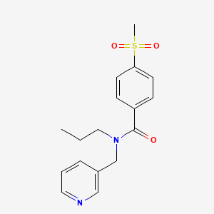 4-(methylsulfonyl)-N-propyl-N-(pyridin-3-ylmethyl)benzamide