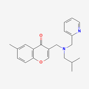 3-{[isobutyl(pyridin-2-ylmethyl)amino]methyl}-6-methyl-4H-chromen-4-one