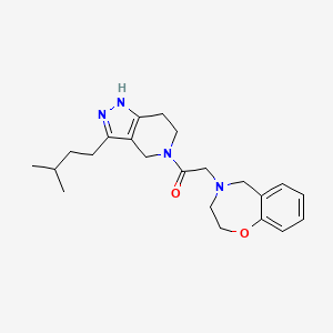 2-(3,5-dihydro-2H-1,4-benzoxazepin-4-yl)-1-[3-(3-methylbutyl)-1,4,6,7-tetrahydropyrazolo[4,3-c]pyridin-5-yl]ethanone