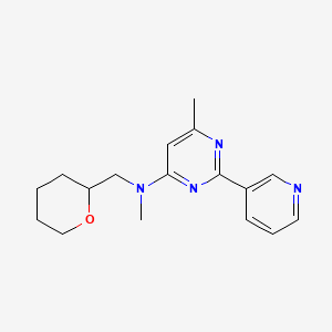 N,6-dimethyl-2-pyridin-3-yl-N-(tetrahydro-2H-pyran-2-ylmethyl)pyrimidin-4-amine