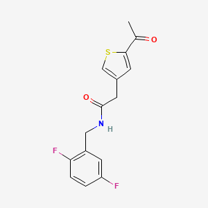 molecular formula C15H13F2NO2S B4248158 2-(5-acetyl-3-thienyl)-N-(2,5-difluorobenzyl)acetamide 