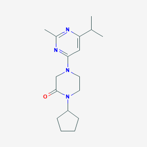 1-cyclopentyl-4-(6-isopropyl-2-methylpyrimidin-4-yl)piperazin-2-one