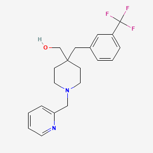 {1-(2-pyridinylmethyl)-4-[3-(trifluoromethyl)benzyl]-4-piperidinyl}methanol