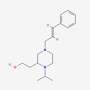 2-{1-isopropyl-4-[(2E)-3-phenyl-2-propen-1-yl]-2-piperazinyl}ethanol