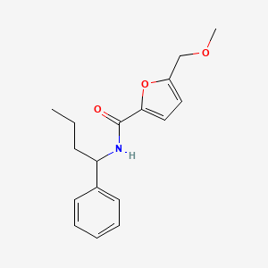 molecular formula C17H21NO3 B4248347 5-(methoxymethyl)-N-(1-phenylbutyl)furan-2-carboxamide 