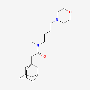 molecular formula C21H36N2O2 B4248366 2-(1-adamantyl)-N-methyl-N-(4-morpholin-4-ylbutyl)acetamide 