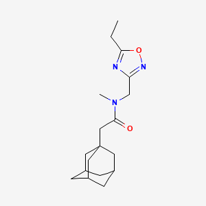 2-(1-adamantyl)-N-[(5-ethyl-1,2,4-oxadiazol-3-yl)methyl]-N-methylacetamide