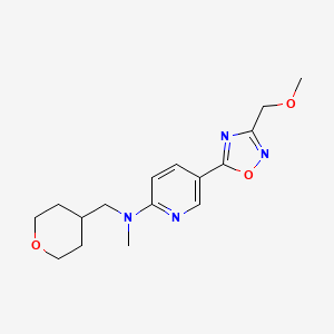 5-[3-(methoxymethyl)-1,2,4-oxadiazol-5-yl]-N-methyl-N-(tetrahydro-2H-pyran-4-ylmethyl)-2-pyridinamine