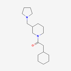 1-(cyclohexylacetyl)-3-(1-pyrrolidinylmethyl)piperidine trifluoroacetate