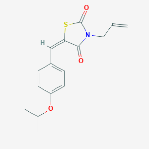 molecular formula C16H17NO3S B424843 3-Allyl-5-(4-isopropoxybenzylidene)-1,3-thiazolidine-2,4-dione 