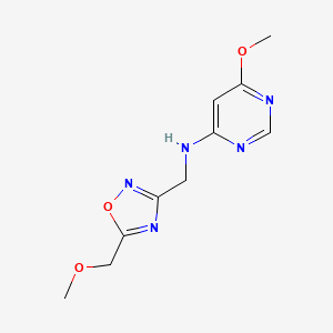 6-methoxy-N-{[5-(methoxymethyl)-1,2,4-oxadiazol-3-yl]methyl}pyrimidin-4-amine