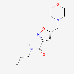 N-butyl-5-(4-morpholinylmethyl)-3-isoxazolecarboxamide