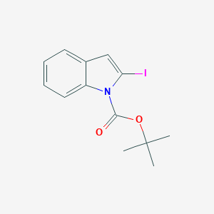 B042486 1H-Indole-1-carboxylic acid, 2-iodo-, 1,1-dimethylethyl ester CAS No. 99275-46-4