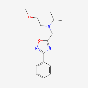 N-(2-methoxyethyl)-N-[(3-phenyl-1,2,4-oxadiazol-5-yl)methyl]-2-propanamine