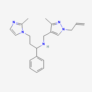 N-[(1-allyl-3-methyl-1H-pyrazol-4-yl)methyl]-3-(2-methyl-1H-imidazol-1-yl)-1-phenylpropan-1-amine