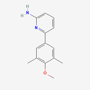 molecular formula C14H16N2O B4248685 6-(4-methoxy-3,5-dimethylphenyl)pyridin-2-amine 